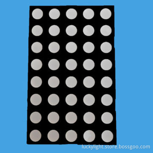 10.0mm Red Color 5 x 8 Dot Matrix LED Display with RoHS Compliant Version